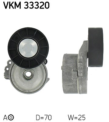 Skf Spannrolle, Keilrippenriemen [Hersteller-Nr. VKM33320] für Volvo, Ford, Peugeot, Fiat, Citroën, Lancia