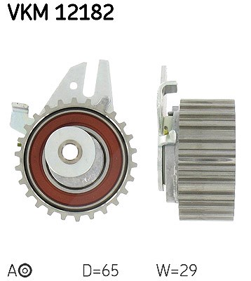 SKF Zahnriemenspannrolle VKM 12182 Position Mitte Höhe 97mm Länge 95mm Breite 64mm - OE Qualität - Bild 4