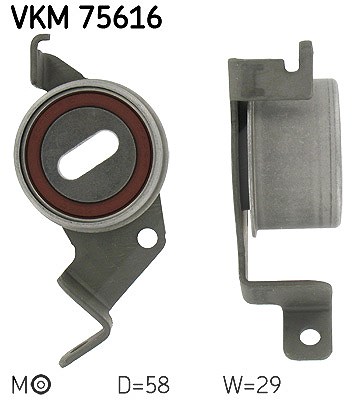 Skf Spannrolle, Zahnriemen [Hersteller-Nr. VKM75616] für Mitsubishi