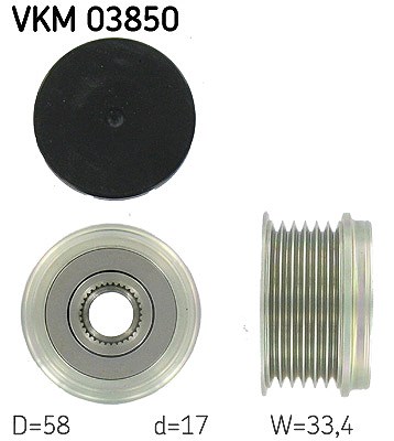 Skf Generatorfreilauf [Hersteller-Nr. VKM03850] für Porsche