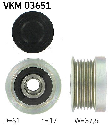 Skf Generatorfreilauf [Hersteller-Nr. VKM03651] für Volvo