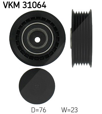 Skf Spannrolle, Keilrippenriemen [Hersteller-Nr. VKM31064] für VW