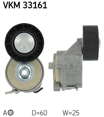 Skf Spannrolle, Keilrippenriemen [Hersteller-Nr. VKM33161] für Citroën, Peugeot, Toyota, Fiat