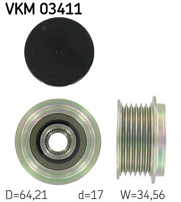 Skf Generatorfreilauf [Hersteller-Nr. VKM03411] für Ford, Volvo