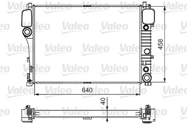 Valeo Kühler, Motorkühlung [Hersteller-Nr. 735299] für Mercedes-Benz