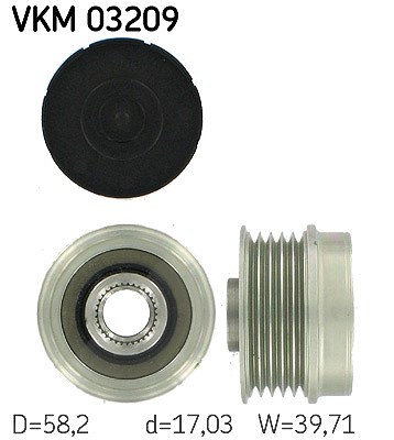 Skf Generatorfreilauf [Hersteller-Nr. VKM03209] für Fiat, Chrysler, Alfa Romeo, Abarth, Lancia, Vauxhall, Opel, Jeep