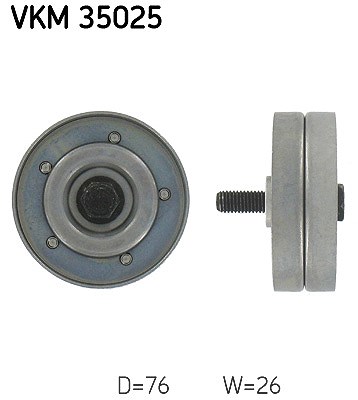 Skf Umlenk-/Führungsrolle, Keilrippenriemen [Hersteller-Nr. VKM35025] für Honda, Vauxhall, Opel