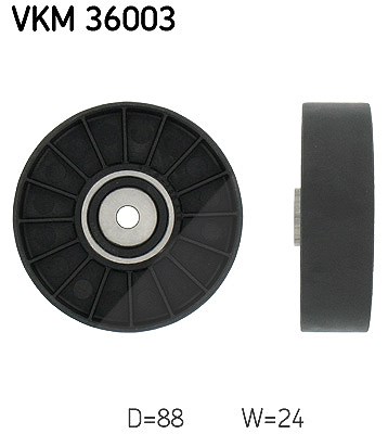 Skf Umlenk-/Führungsrolle, Keilrippenriemen [Hersteller-Nr. VKM36003] für Volvo, Renault