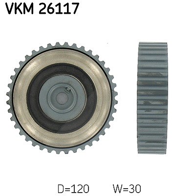Skf Umlenk-/Führungsrolle, Zahnriemen [Hersteller-Nr. VKM26117] für Opel, Renault