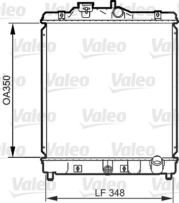 Valeo Kühler, Motorkühlung [Hersteller-Nr. 734117] für Honda