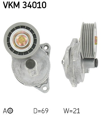 Skf Spannrolle, Keilrippenriemen [Hersteller-Nr. VKM34010] für Ford, Mazda
