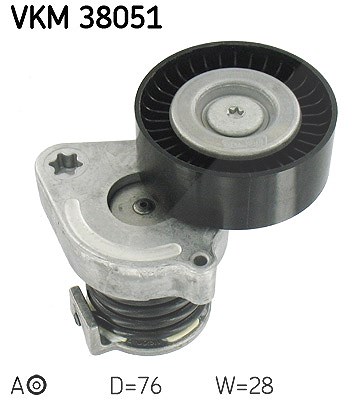 Skf Spannrolle, Keilrippenriemen [Hersteller-Nr. VKM38051] für Mercedes-Benz