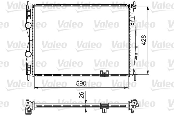 Valeo Kühler, Motorkühlung [Hersteller-Nr. 735116] für Nissan