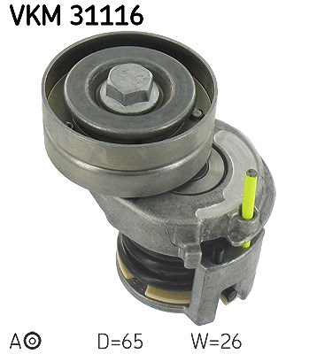 Skf Spannrolle, Keilrippenriemen [Hersteller-Nr. VKM31116] für VW, Audi, Seat, Skoda