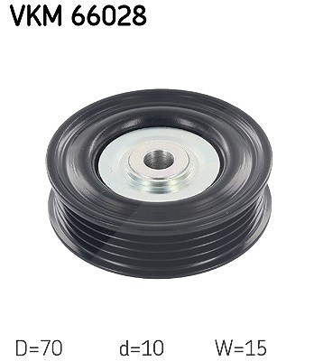 Skf Umlenk-/Führungsrolle, Keilrippenriemen [Hersteller-Nr. VKM66028] für Opel, Suzuki, Vauxhall