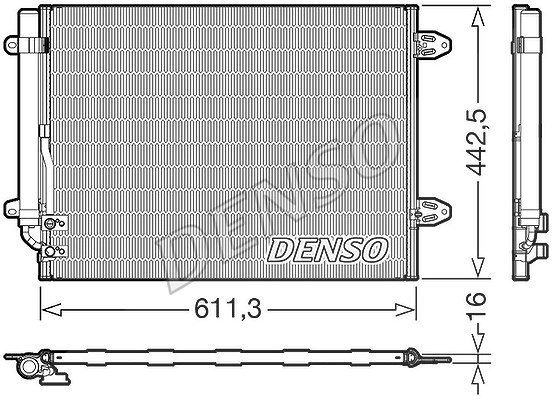 Denso Kondensator, Klimaanlage [Hersteller-Nr. DCN32013] für VW
