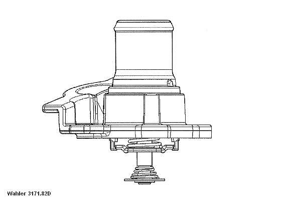 Wahler Thermostat, Kühlmittel [Hersteller-Nr. 3171.82D] für Iveco, Fiat