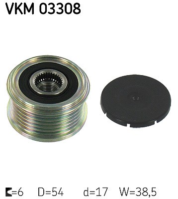 Skf Generatorfreilauf [Hersteller-Nr. VKM03308] für Mitsubishi, Mazda, Citroën, Toyota, Vauxhall, Lancia, Peugeot, Opel, Fiat, Ford, Ds, Volvo, Suzuki