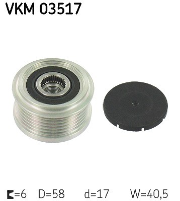 Skf Generatorfreilauf [Hersteller-Nr. VKM03517] für Vauxhall, Opel, Chevrolet