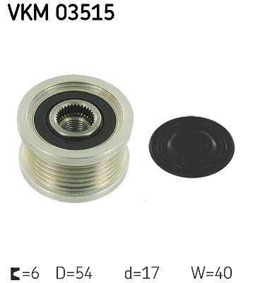 Skf Generatorfreilauf [Hersteller-Nr. VKM03515] für Opel, Chevrolet, Vauxhall, BMW