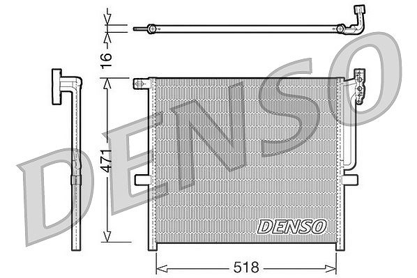 Denso Kondensator, Klimaanlage [Hersteller-Nr. DCN05001] für BMW