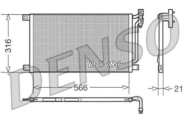 Denso Kondensator, Klimaanlage [Hersteller-Nr. DCN05003] für BMW