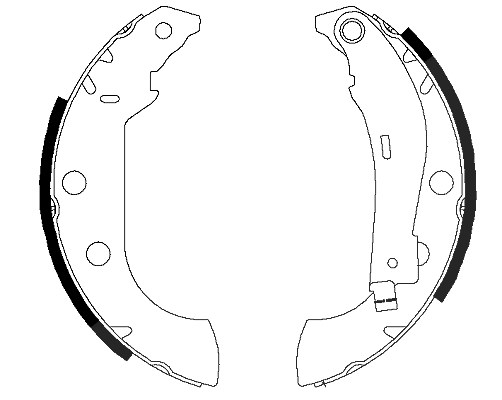 Hella Bremsbackensatz [Hersteller-Nr. 8DB355002-381] für Citroën, Peugeot