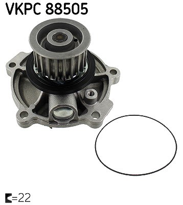 Skf Wasserpumpe [Hersteller-Nr. VKPC88505] für Chrysler