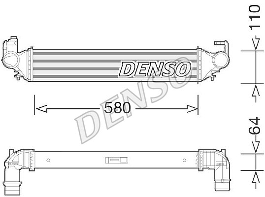Denso Ladeluftkühler [Hersteller-Nr. DIT09117] für Fiat
