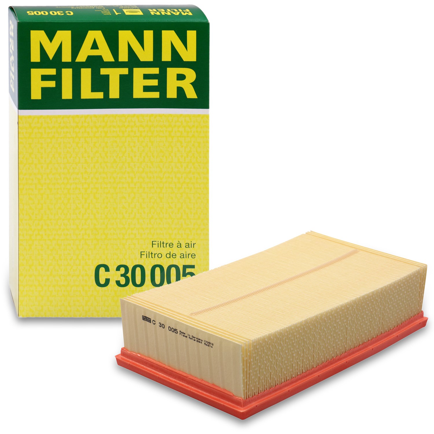 Mann-filter Luftfilter [Hersteller-Nr. C30005] für Ford, VW, Skoda, Audi, Cupra, Seat