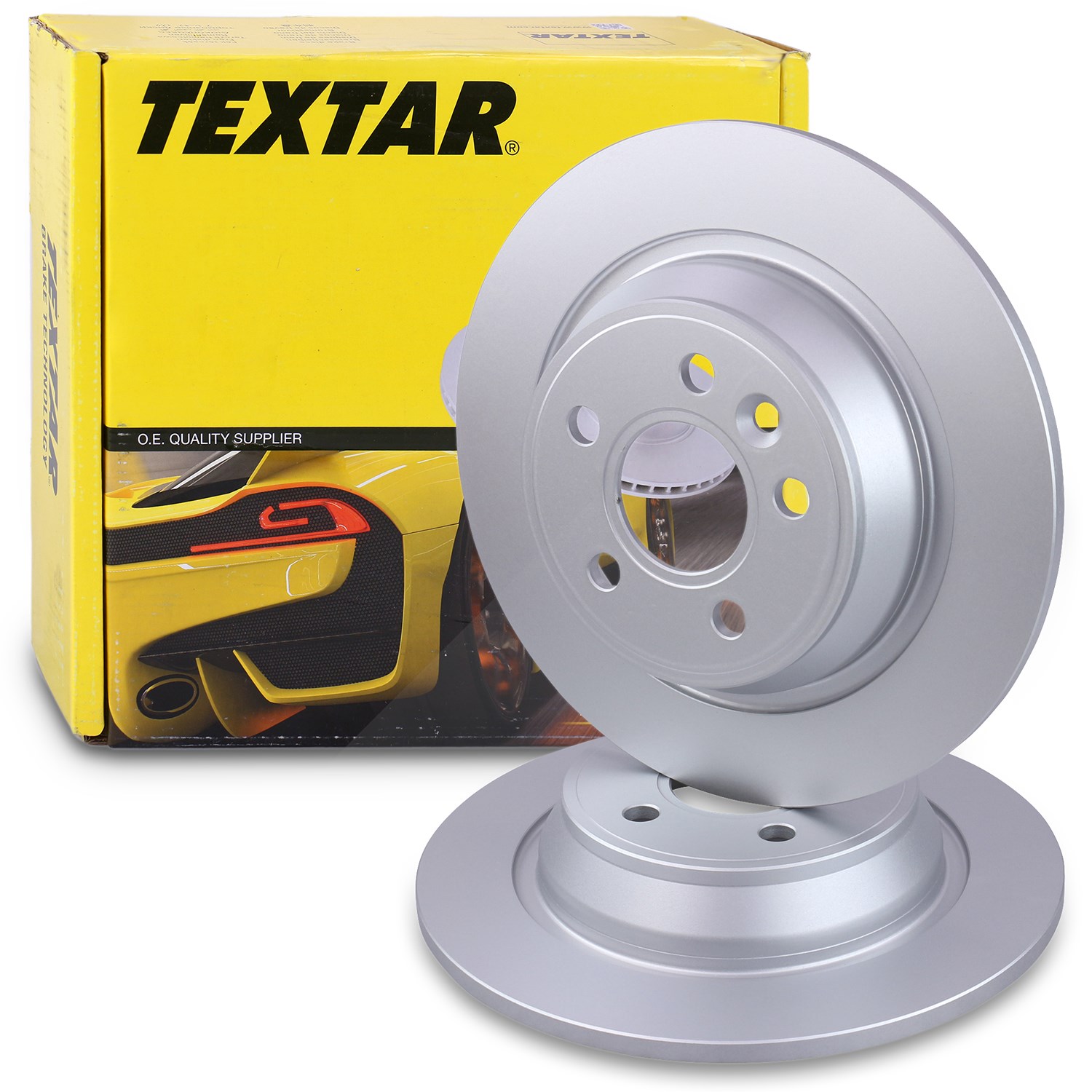 Textar 2x Bremsscheibe voll hinten [Hersteller-Nr. 40378550] für Ford, Land Rover