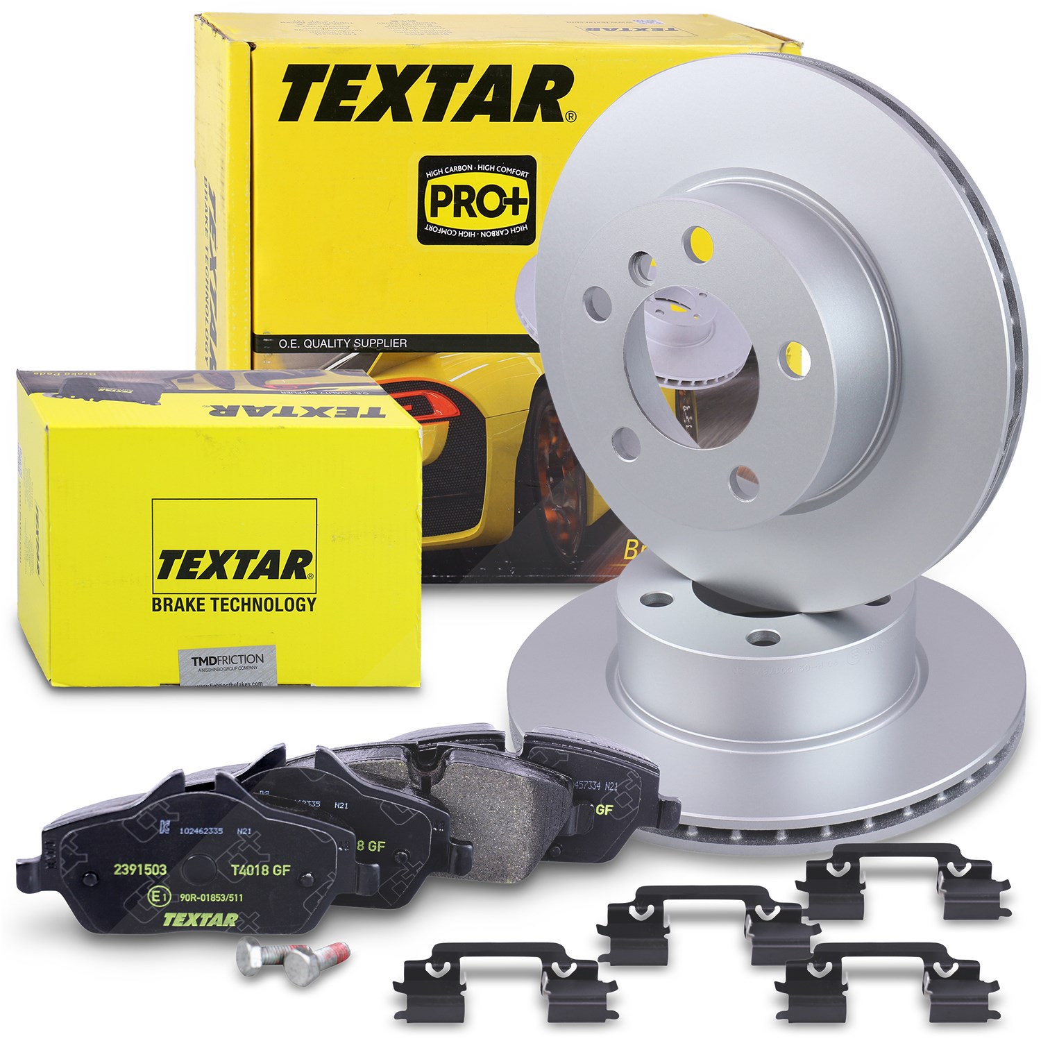 Textar Bremsscheiben + Bremsbeläge vorne [Hersteller-Nr. 40379424] für BMW