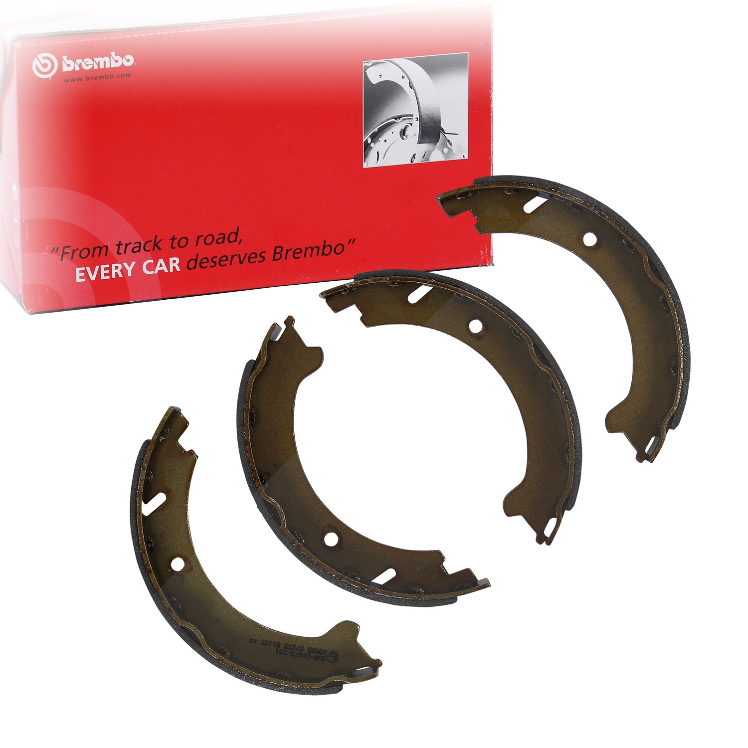 Brembo Bremsbackensatz Feststellbremse [Hersteller-Nr. S86509] für Volvo