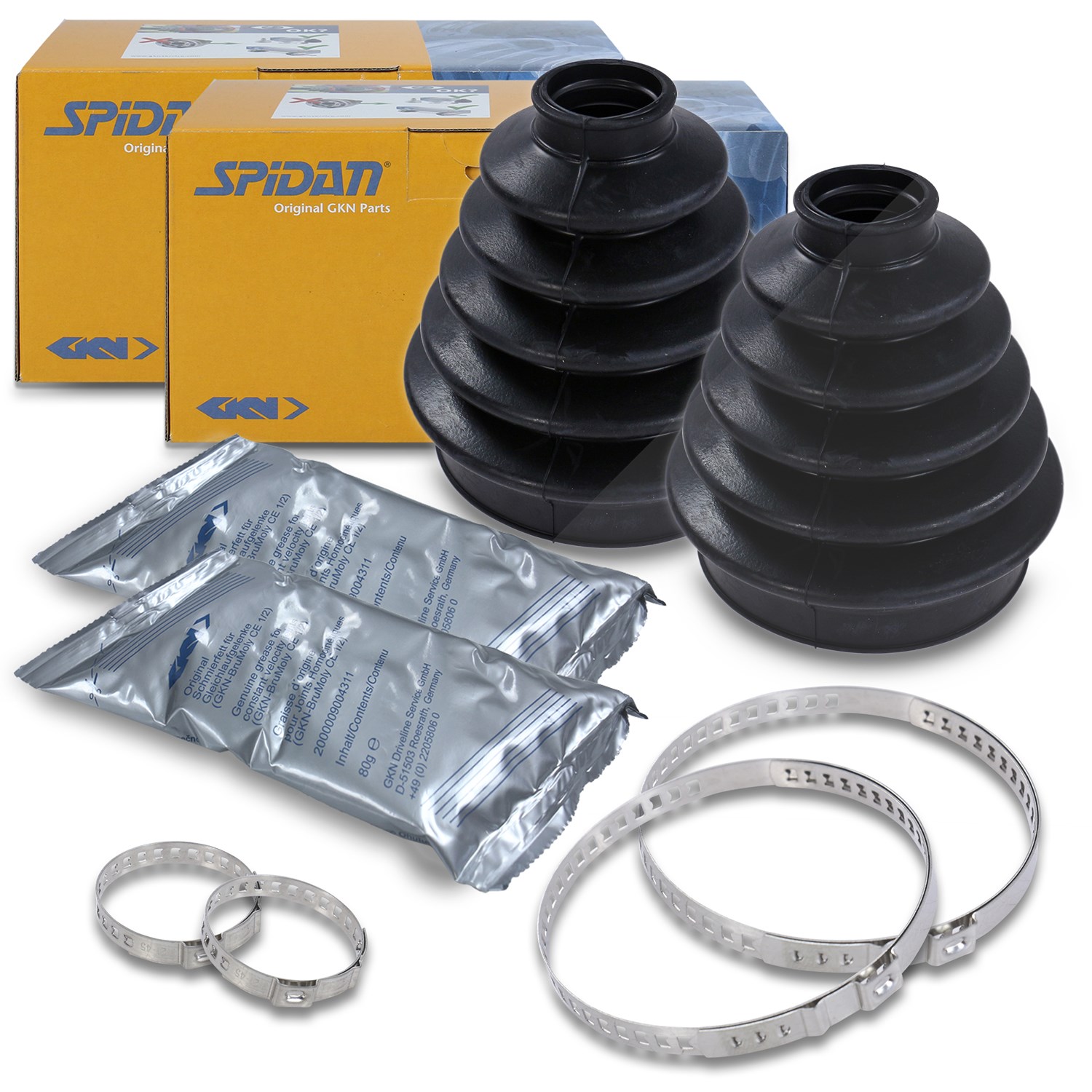 Spidan 2x Faltenbalg Antriebswelle Universal [Hersteller-Nr. 190965] für Jeep, Lancia, Isuzu, Toyota, Ssangyong, Suzuki, Ford, Honda, Kia, Seat, Chrys
