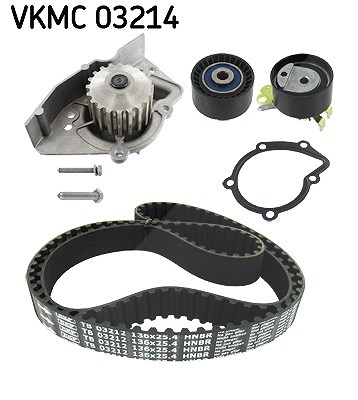 Skf Wasserpumpe + Zahnriemensatz [Hersteller-Nr. VKMC03214] für Citroën, Peugeot