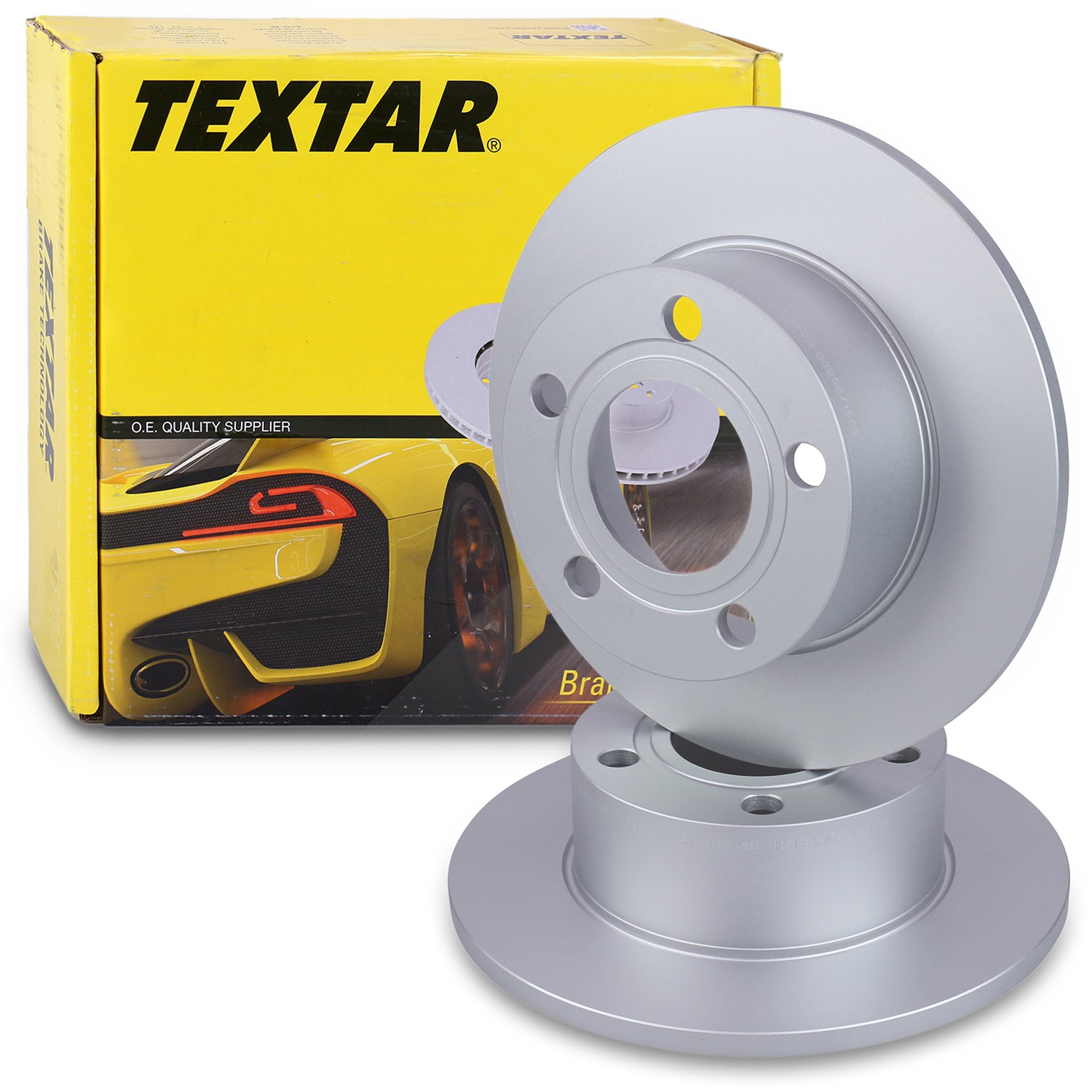 Textar Bremsscheibe voll hinten [Hersteller-Nr. 92057503] für VW, Audi, Skoda