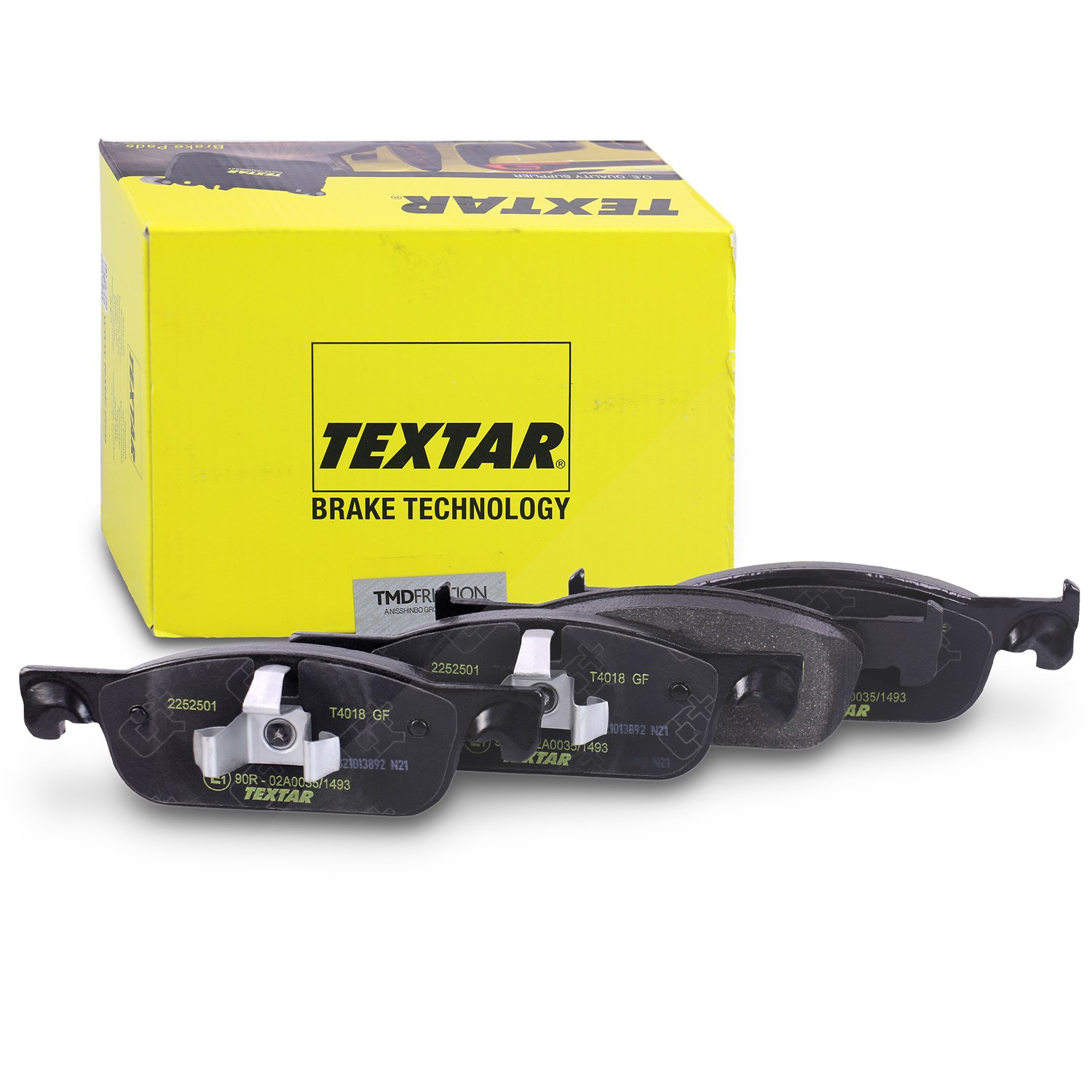 Textar Bremsbelagsatz vorne [Hersteller-Nr. 2252501] für Lada, Renault, Dacia