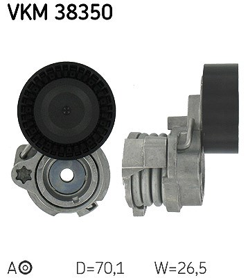 Skf Spannrolle, Keilrippenriemen [Hersteller-Nr. VKM38350] für Rolls-royce, BMW