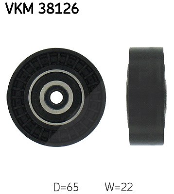 Skf Umlenk-/Führungsrolle, Keilrippenriemen [Hersteller-Nr. VKM38126] für Mercedes-Benz