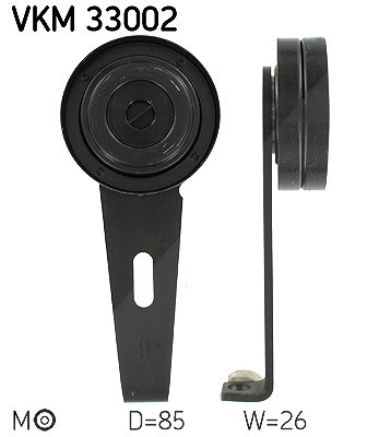 Skf Spannrolle, Keilrippenriemen [Hersteller-Nr. VKM33002] für Suzuki, Lancia, Fiat, Citroën, Peugeot