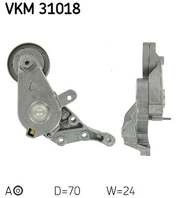 Skf Spannrolle, Keilrippenriemen [Hersteller-Nr. VKM31018] für Seat, VW, Skoda, Audi