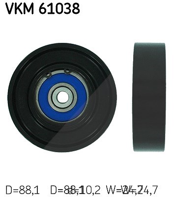 Skf Umlenk-/Führungsrolle, Keilrippenriemen [Hersteller-Nr. VKM61038] für Toyota