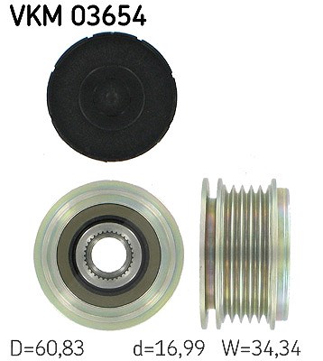 Skf Generatorfreilauf [Hersteller-Nr. VKM03654] für Volvo, Ford