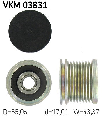 Skf Generatorfreilauf [Hersteller-Nr. VKM03831] für Mercedes-Benz