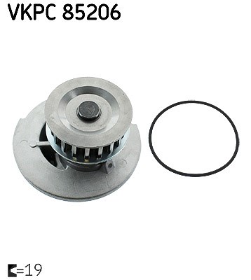 Skf Wasserpumpe [Hersteller-Nr. VKPC85206] für Opel, Vauxhall, Daewoo, Bedford
