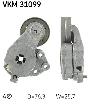 Skf Spannrolle, Keilrippenriemen [Hersteller-Nr. VKM31099] für Audi, VW, Skoda, Seat