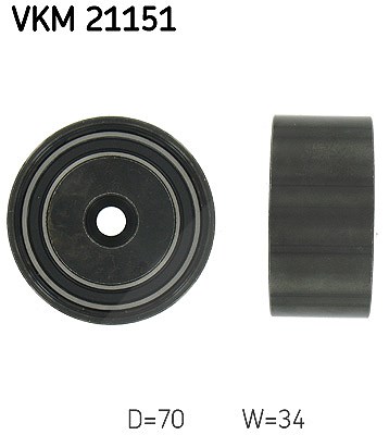 Skf Umlenk-/Führungsrolle, Zahnriemen [Hersteller-Nr. VKM21151] für Audi, VW, Skoda
