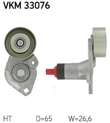 Skf Spannrolle, Keilrippenriemen [Hersteller-Nr. VKM33076] für Lancia, Renault, Fiat, Citroën, Peugeot