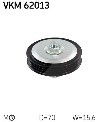 Skf Spannrolle, Keilrippenriemen [Hersteller-Nr. VKM62013] für Nissan