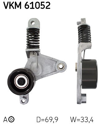 Skf Spannrolle, Keilrippenriemen [Hersteller-Nr. VKM61052] für Toyota